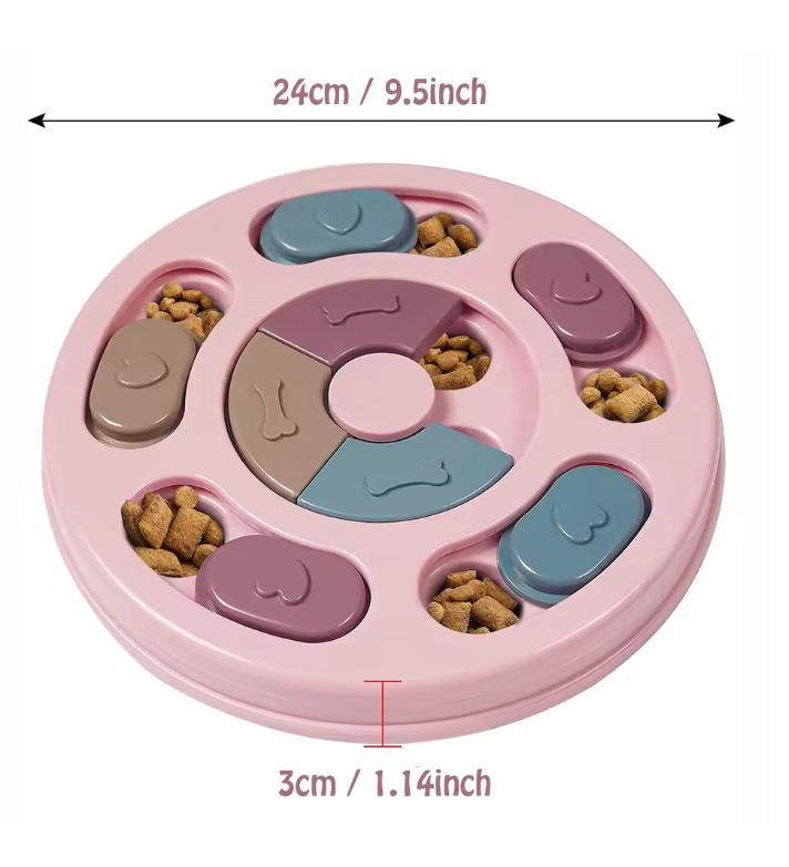 Bol interactif de cachette de nourriture pour chien
