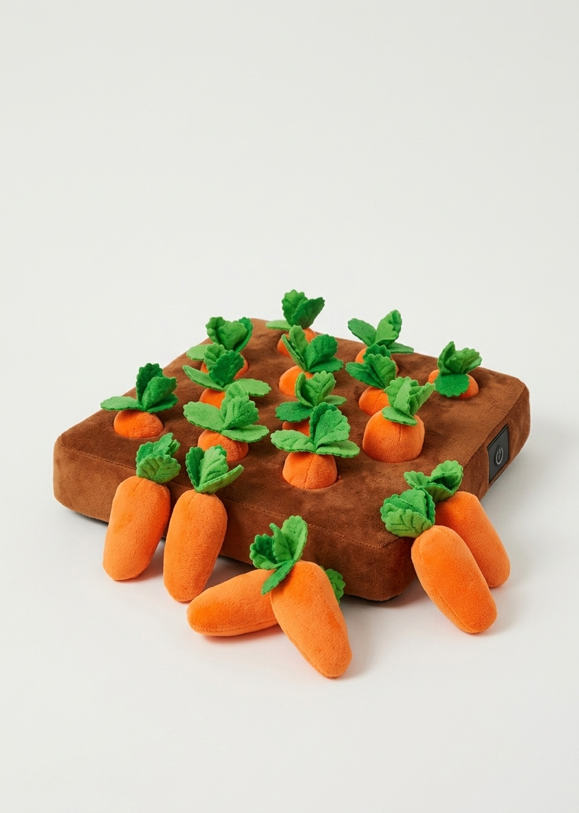 Jouet interactif jardin de carottes – Stimulation & amusement garanti !
