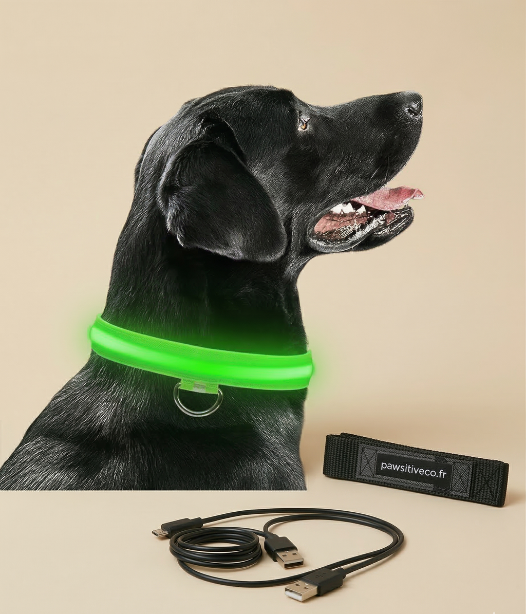 Collier de chien lumineux