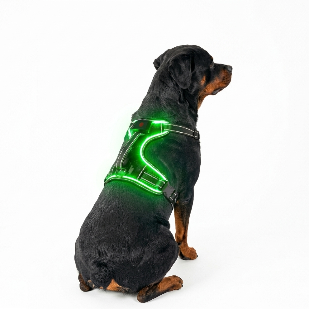 Harnais lumineux pour chien