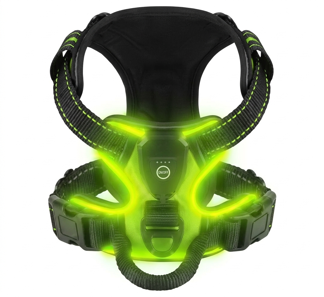 Harnais lumineux pour chien